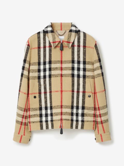 Burberry Check Bouclé Harrington Jacket