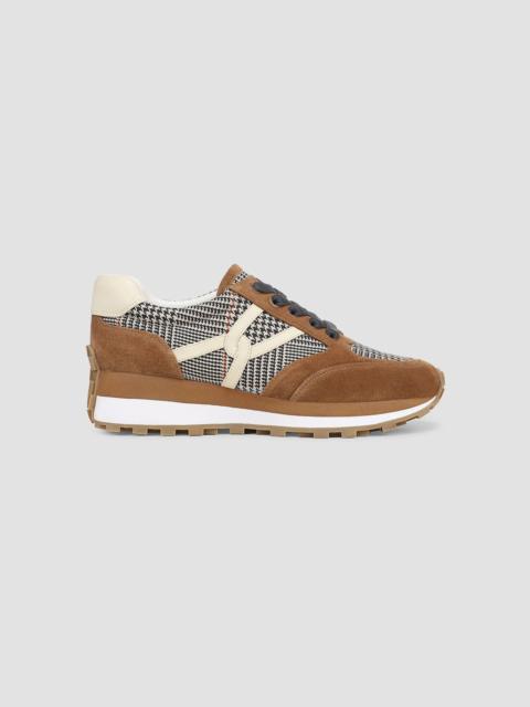 VERONICA BEARD Women's Valentina Printed Suede Sneakers - Chestnut Multi