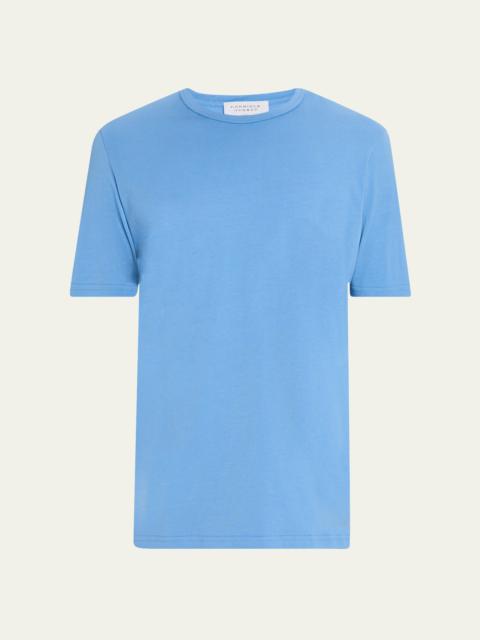 GABRIELA HEARST Men's Bandeira Fine Cotton Jersey Crewneck T-Shirt