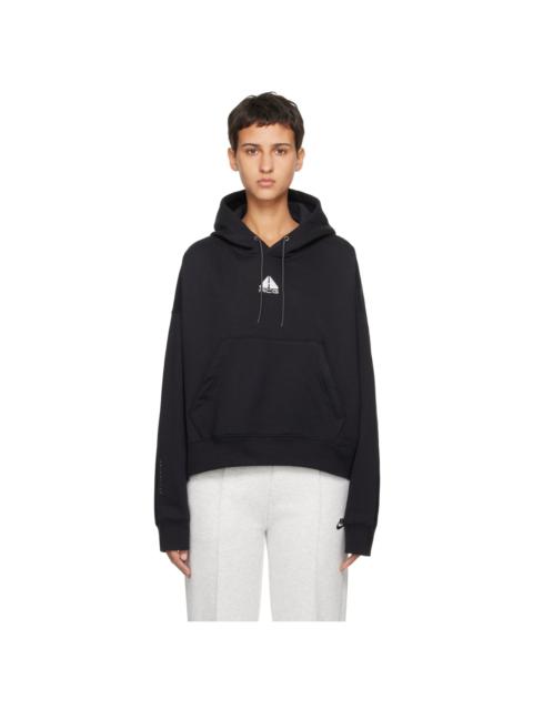 Nike Black Embroidered Hoodie
