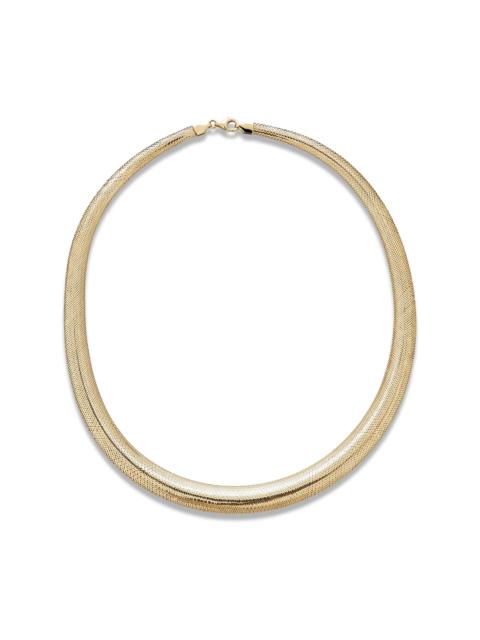 STONE AND STRAND Woven In Gold Grand Collar Necklace