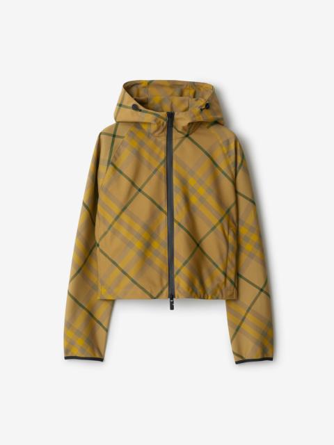 Burberry Cropped Check Lightweight Jacket