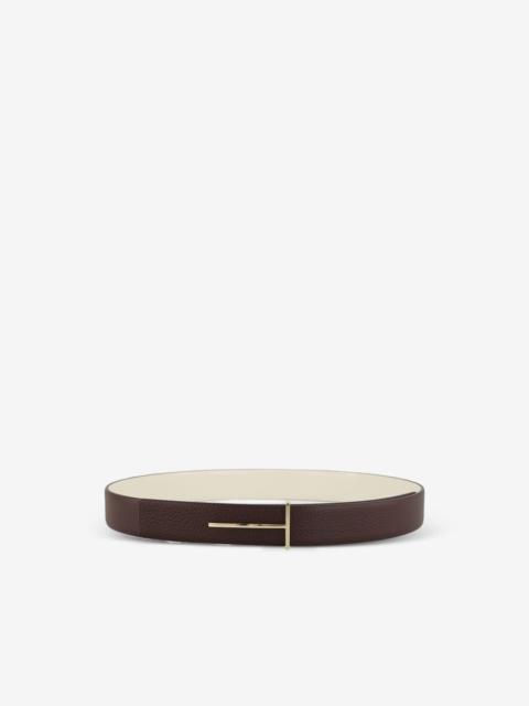 TOM FORD T-shaped plaque reversible belt