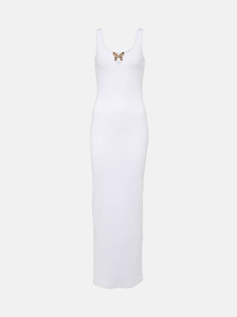 Blumarine Cotton-blend maxi dress