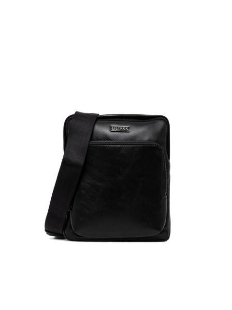 GUESS USA Boston logo-detail messenger bag
