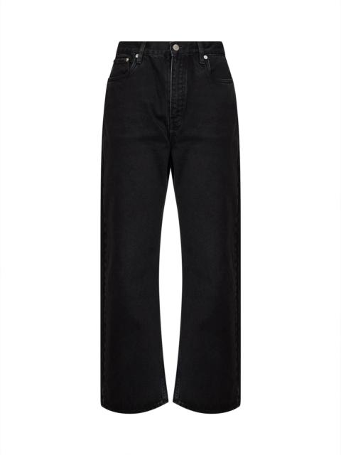 Studio Nicholson Washed black denim Denjo wide-leg jeans