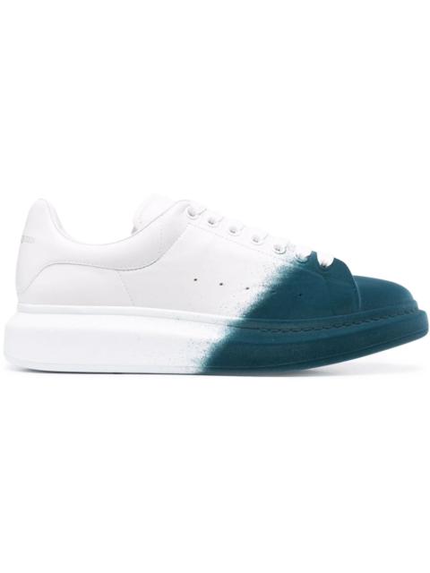 Alexander McQueen Alexander McQueen Oversized Two-Tone White Emerald Green