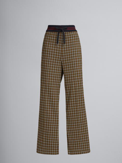 Marni JACQUARD SWEATSHIRT TROUSERS WITH SIDE BANDS IN CONTRASTING COLOUR