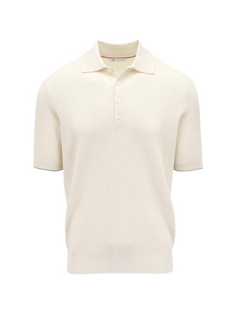 Brunello Cucinelli short-sleeve buttoned polo shirt