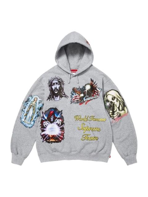 Supreme Supreme FW26 Stickers Hooded Sweatshirt 'Heather Grey' SUP-FW26-064-GRY