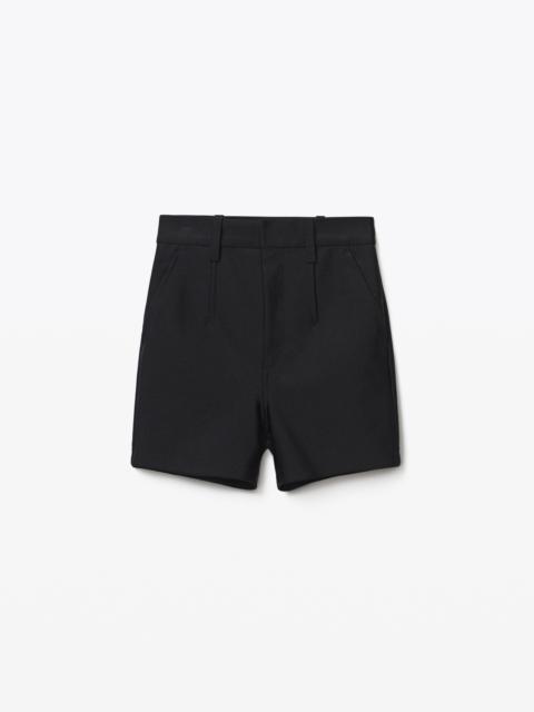 Alexander Wang TAILORED SHORT IN ACTIVE STRETCH