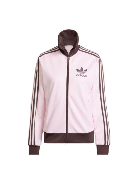 adidas (WMNS) adidas Originals Beckenbauer Track Top 'Pink Brown' IR6088