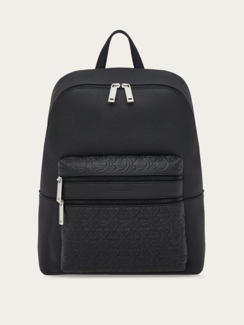 Embossed backpack