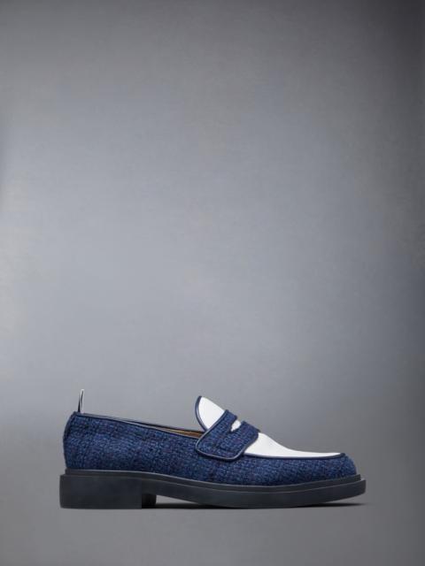 Thom Browne penny-slot tweed loafers