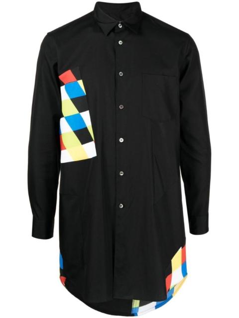 Comme des Garçons Homme Plus geometric-pattern printed shirt