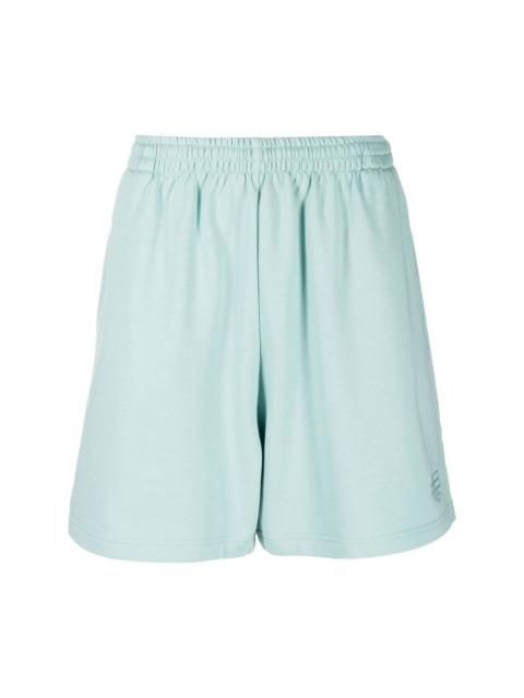 BALENCIAGA logo-embroidered track shorts