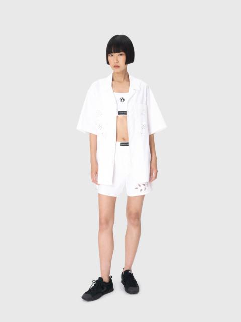Marine Serre Regenerated Household Linen Bowling Shirt