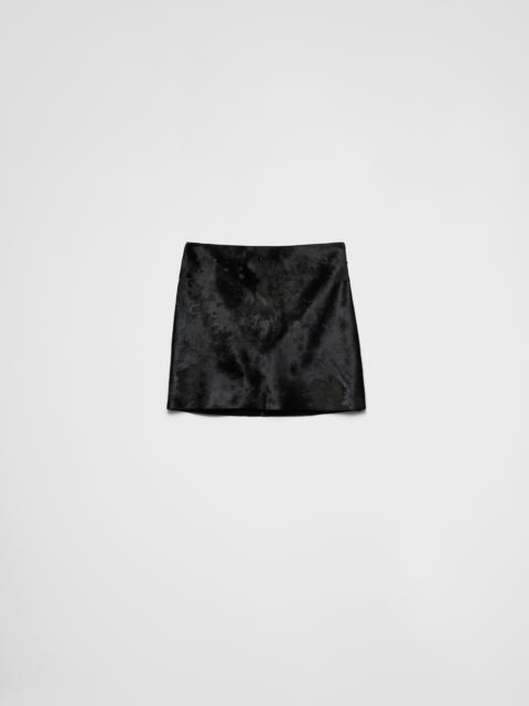 Prada Leather miniskirt