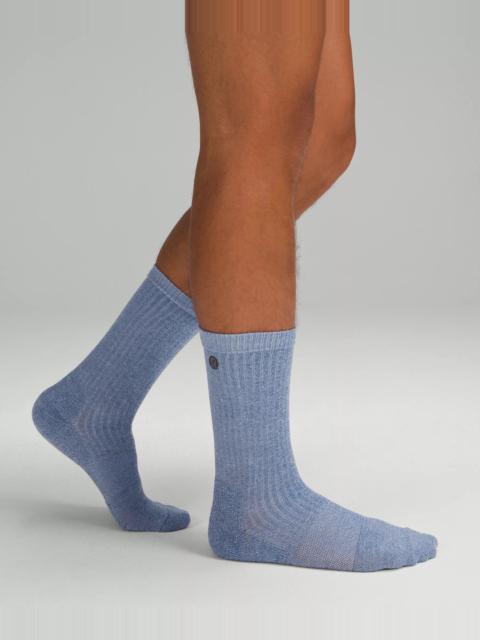 lululemon Men's Daily Stride Ribbed Comfort Crew Socks