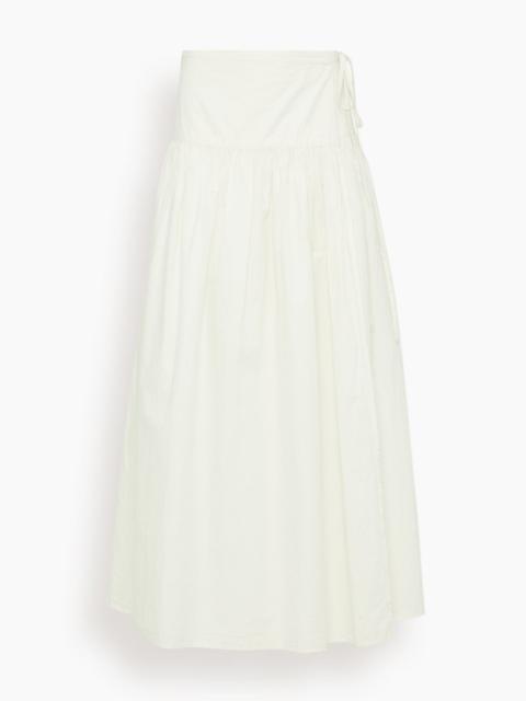 APIECE APART Angeli Maxi Skirt in Cream