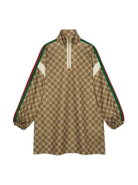 GUCCI (WMNS) Gucci Interlocking G technical jersey dress 'Olive green Ivory 678689-XJD1G-3357