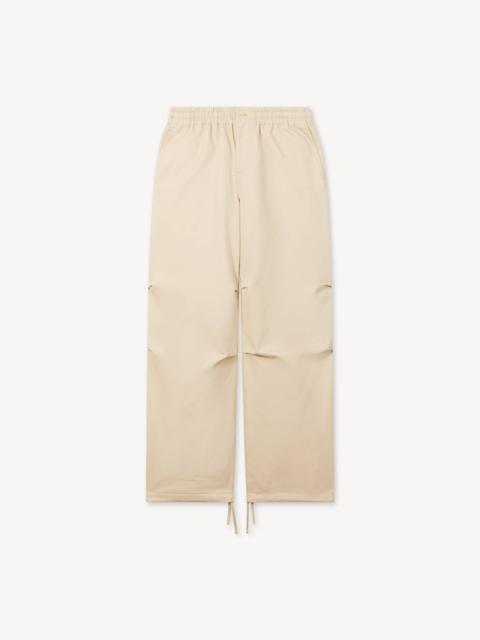 KENZO Elasticated pants in herringbone cotton