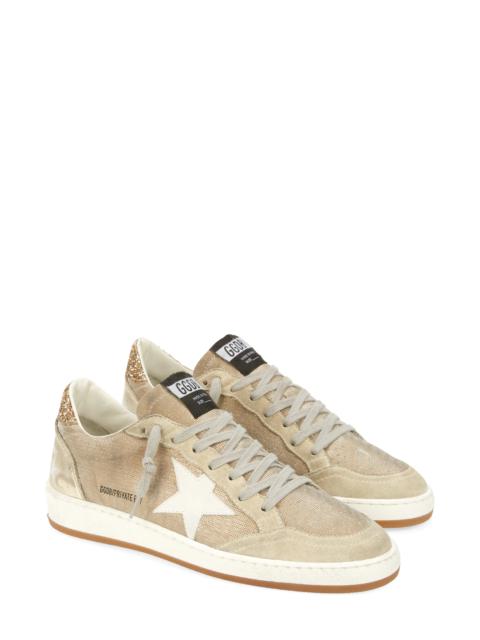 Ball Star Low Top Sneaker in Natural/Gold/Grey