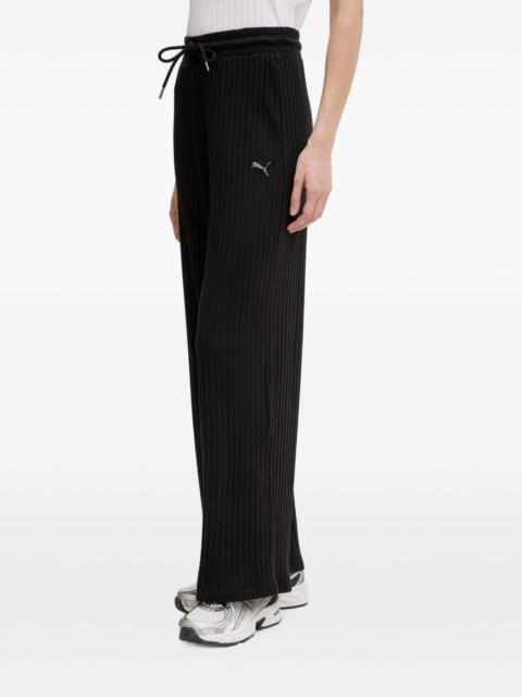 PUMA ribbed-knit track pants