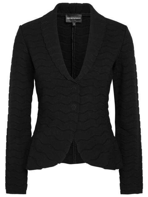 EMPORIO ARMANI Emporio Armani Textured Close-knit Blazer