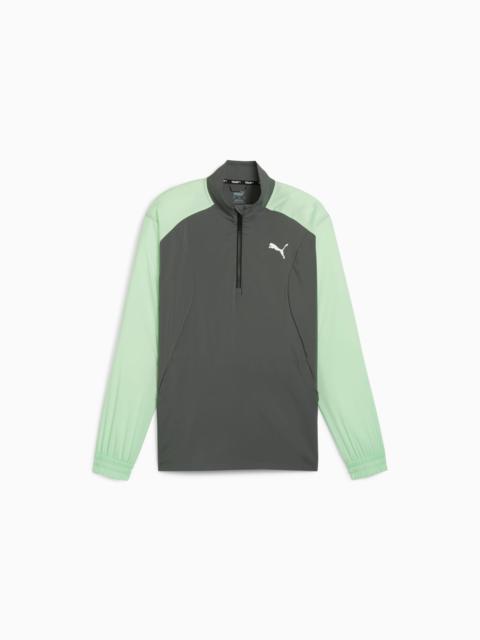 PUMA FIT Woven Men's Quarter Zip Sweater