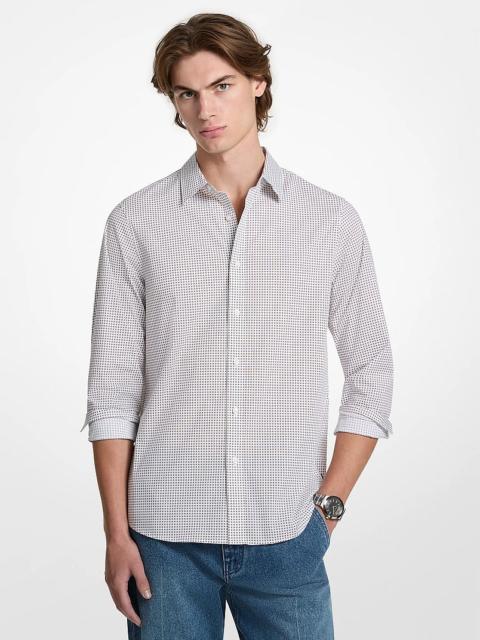 MICHAEL KORS Printed Stretch Cotton Shirt