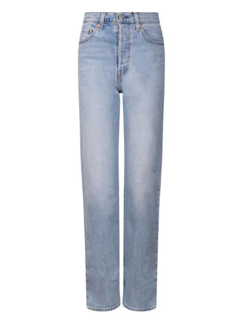 Levi's button zip jeans