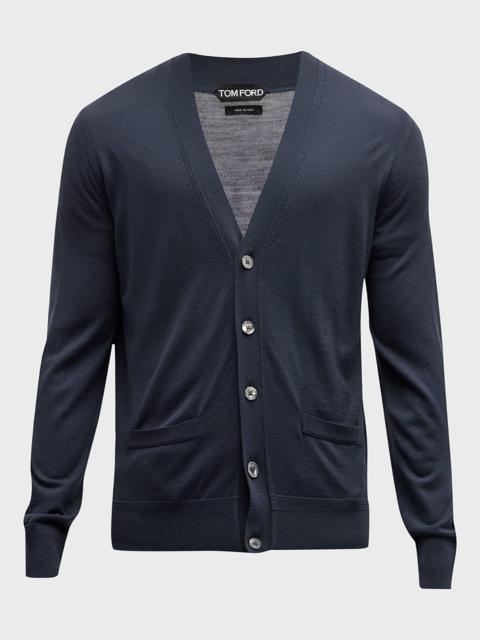 Men's Merino Wool Cardigan Sweater