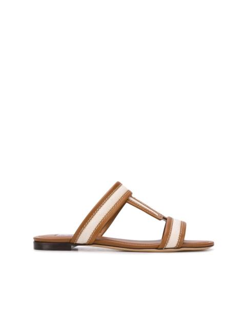 Tod's canvas insert sandals