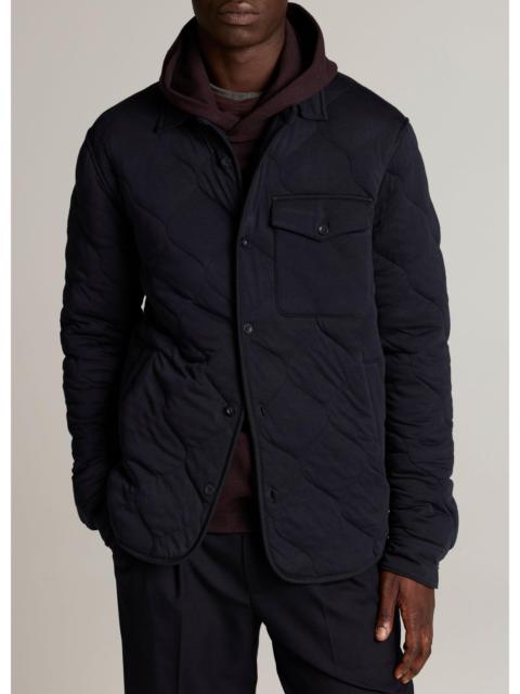 Vince Quilted Cotton-Blend Insulated Shirt Jacket