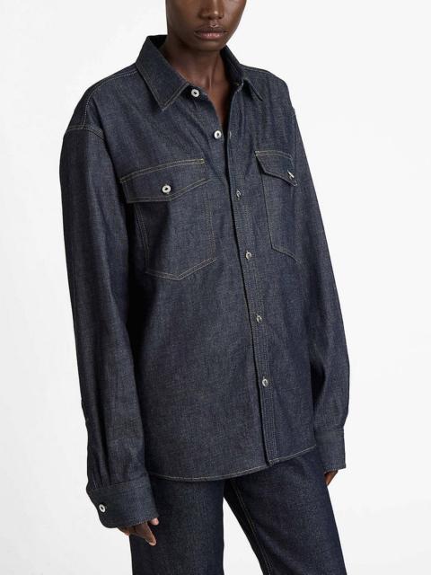 JW Anderson Indigo oversized denim shirt