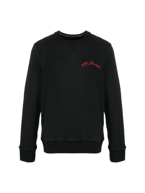 Alexander McQueen embroidered-logo sweatshirt