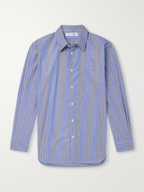 Comme des Garçons SHIRT Striped Cotton-Poplin Shirt