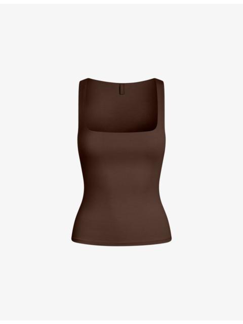 SKIMS Smooth Layers Square-Neck Modal-Jersey Tank Top