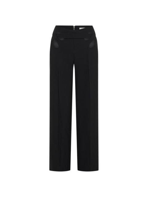 Interloop cut-out tailored trousers