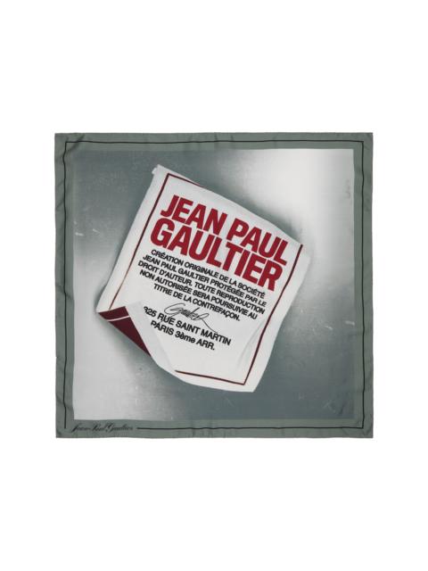Jean Paul Gaultier Gray 'The Label' Scarf