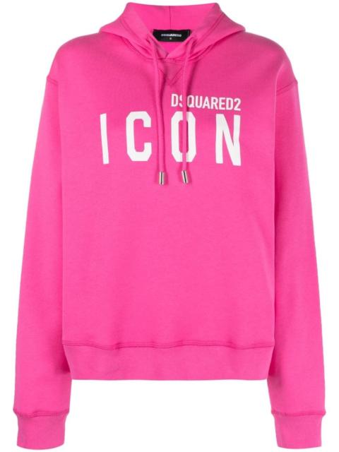 DSQUARED2 logo-print drawstring hoodie