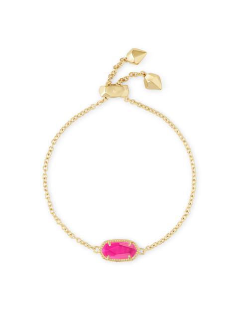 KENDRA SCOTT Elaina Gold Adjustable Chain Bracelet in Azalea Illusion