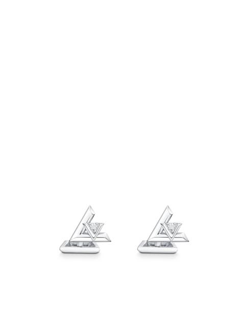 Louis Vuitton LV Volt One Cufflinks, White Gold And Diamonds