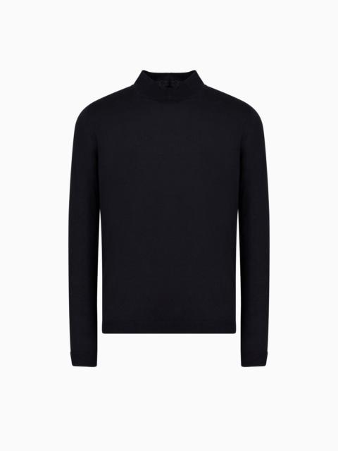 GIORGIO ARMANI Icon cashmere mock-neck jumper
