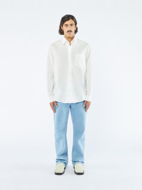 Tシャツ・カットソー nanushka White poplin Kabel shirt (NM23RSSH01100 WHITE) Nanushka White poplin Kabel shirt | wananluxury | REVERSIBLE
