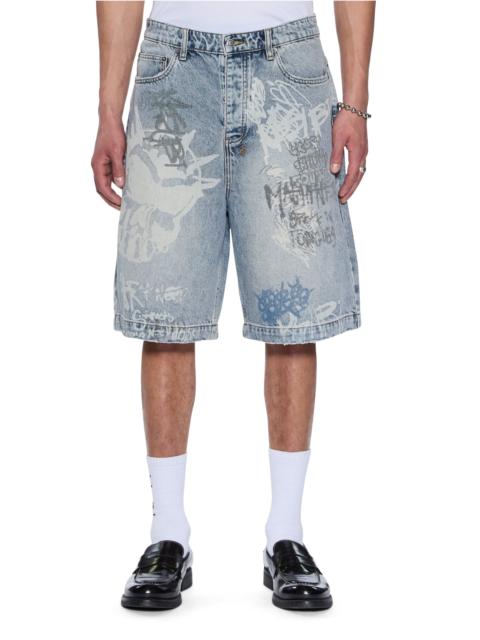 Ksubi MAXX SHORT ROGUE BLUE GRAFFITI