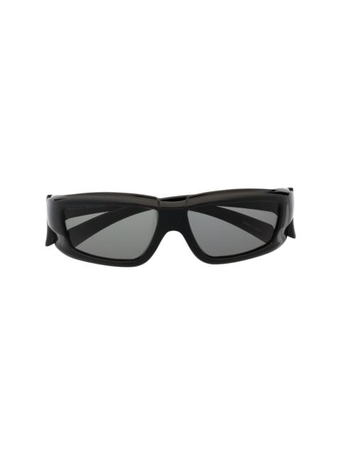 rectangular-framed sunglasses