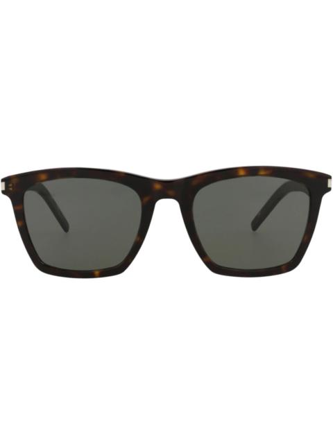 SAINT LAURENT Saint Laurent Square-Frame Acetate Sunglasses Havana Havana Grey (SL281SLIM-30007110-002)