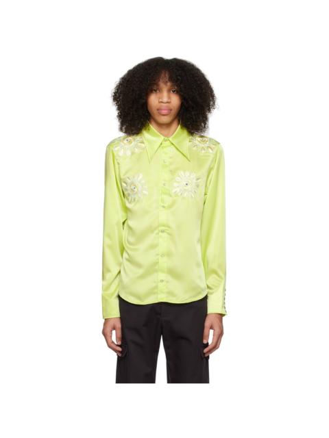 BLUEMARBLE Green Embroidered Shirt